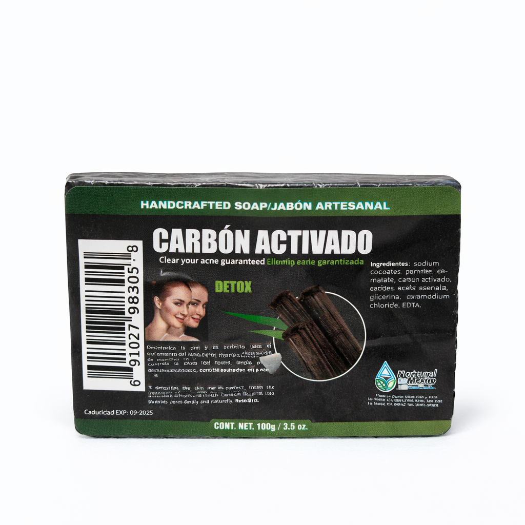 Jabón de Carbon Activado