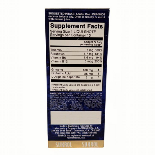 Sukrol  Vigor - 10 Liquid Shot